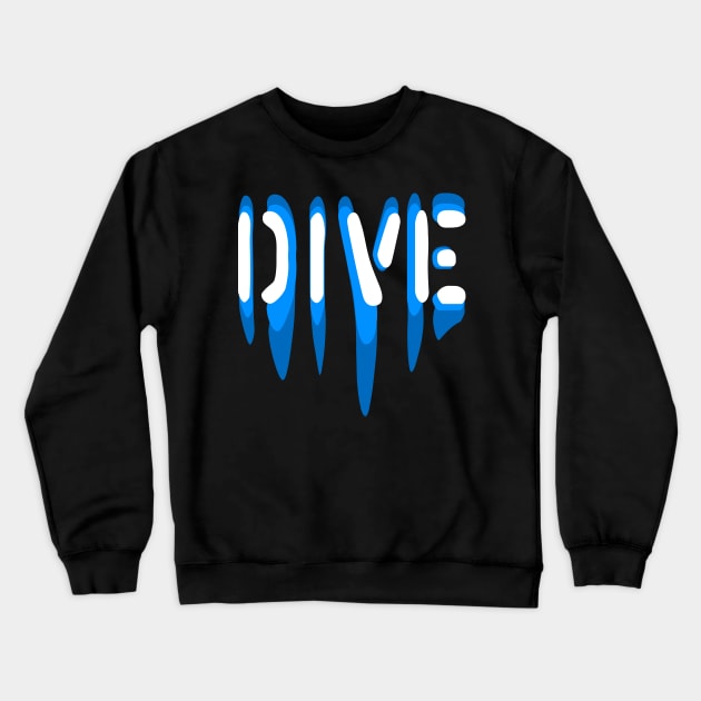 Dive Liquid Crewneck Sweatshirt by Liquids